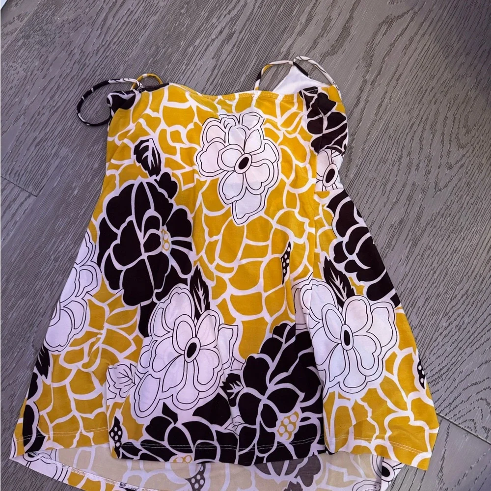 Siren Lily Mustard and Black Floral Top - Picture 4 of 4